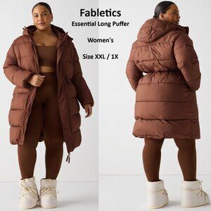 Brown Hooded Puffer Coat Hazelnut Brown Cozy Warm Stylish Women's Size XXL / 1X